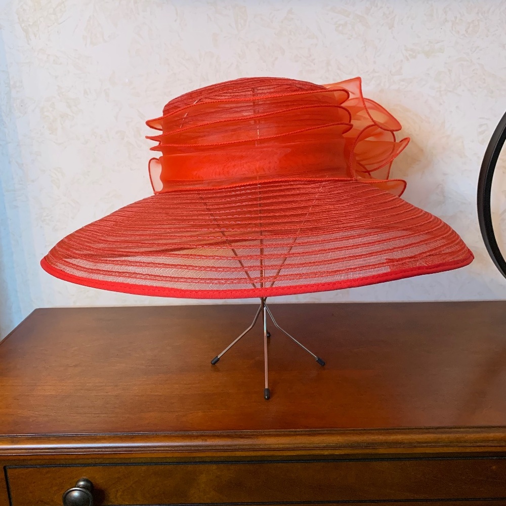 Giovannio New York Red Hat with Adjustable Fit Band